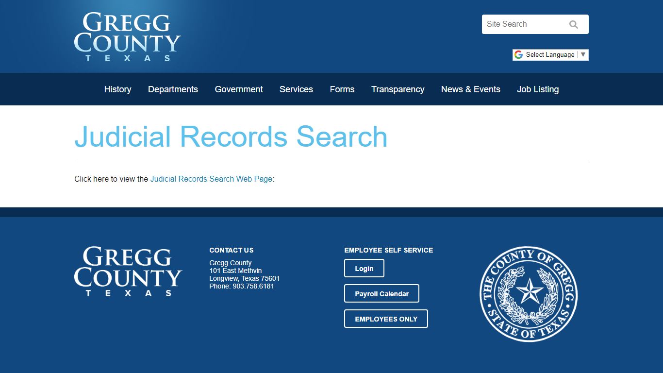 Judicial Records Search | Gregg County